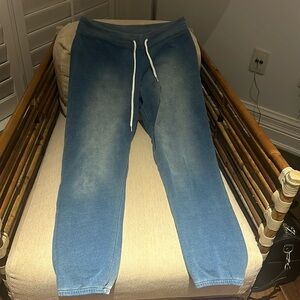 NWOT denim like sweatpants - soft.